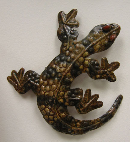 Tin Lizard Wall Hanging
